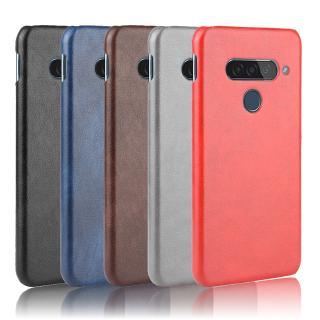 Ốp điện thoại da pu cứng chống sốc sang trọng cho lg v40 v50 thinq g8 thinq g8s k40 k12 plus