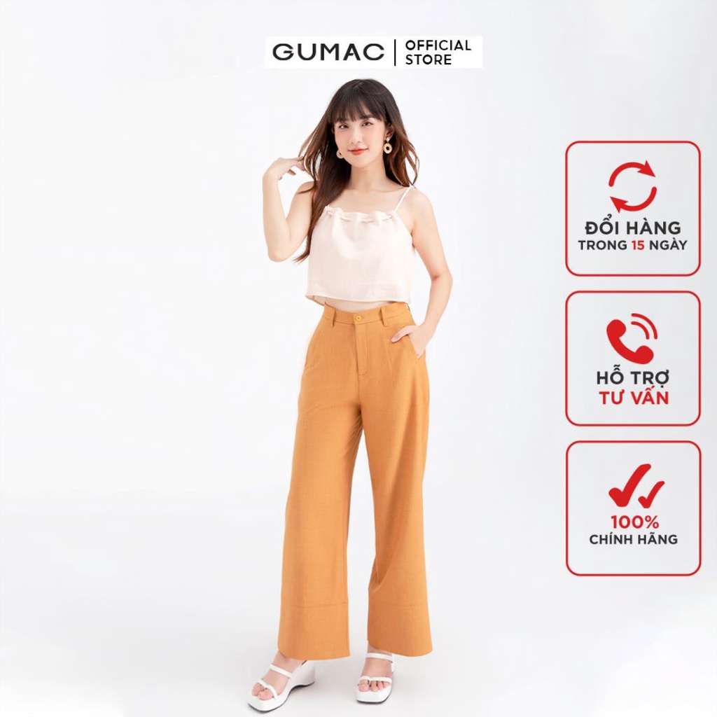 [Mã WABRGUM giảm 10% tối đa 30K đơn 99K] Áo sát nách đan dây GUMAC dáng croptop AB677