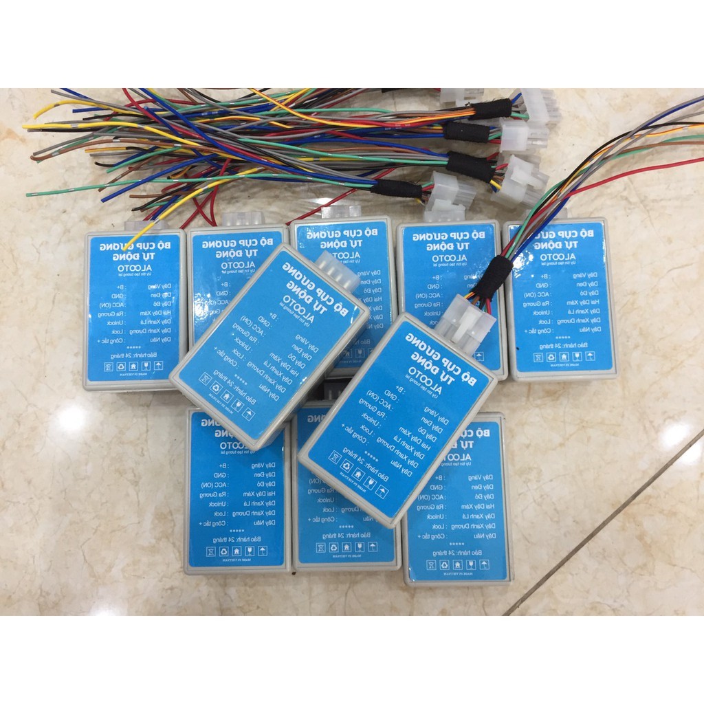 Combo 10 bộ tự động gập gương ALOOTO dùng chung mọi loại xe- BH 24 tháng