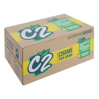 Thùng 24 chai trà xanh C2 hương chanh 455ml