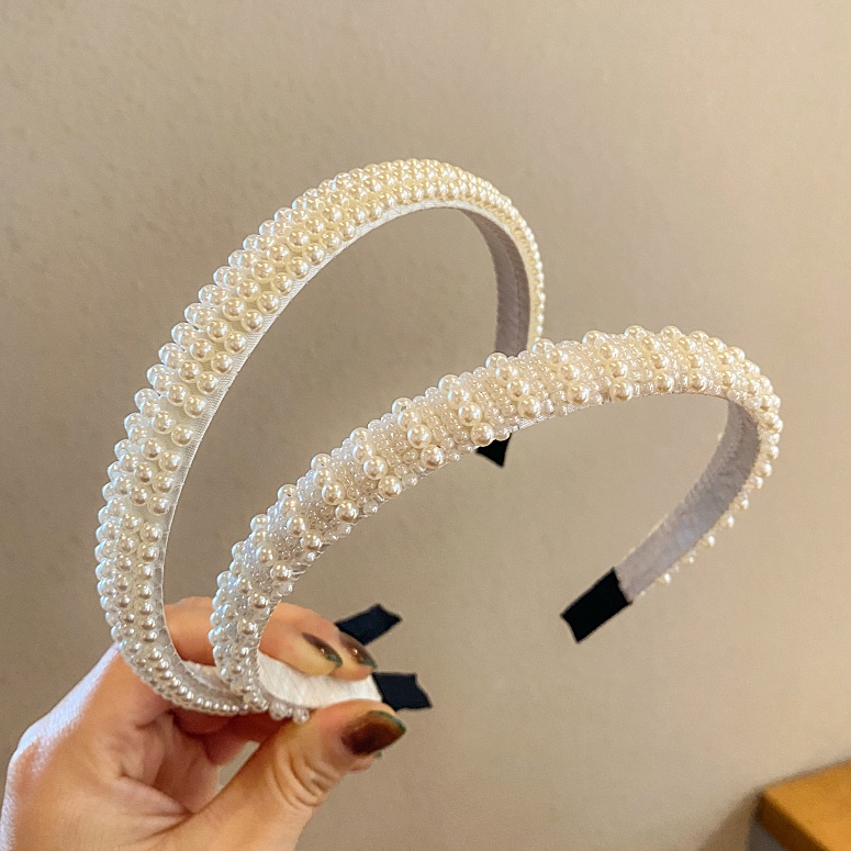 Băng Đô Cài Tóc Đính Ngọc Trai Thời Trang Dành Cho Nữ