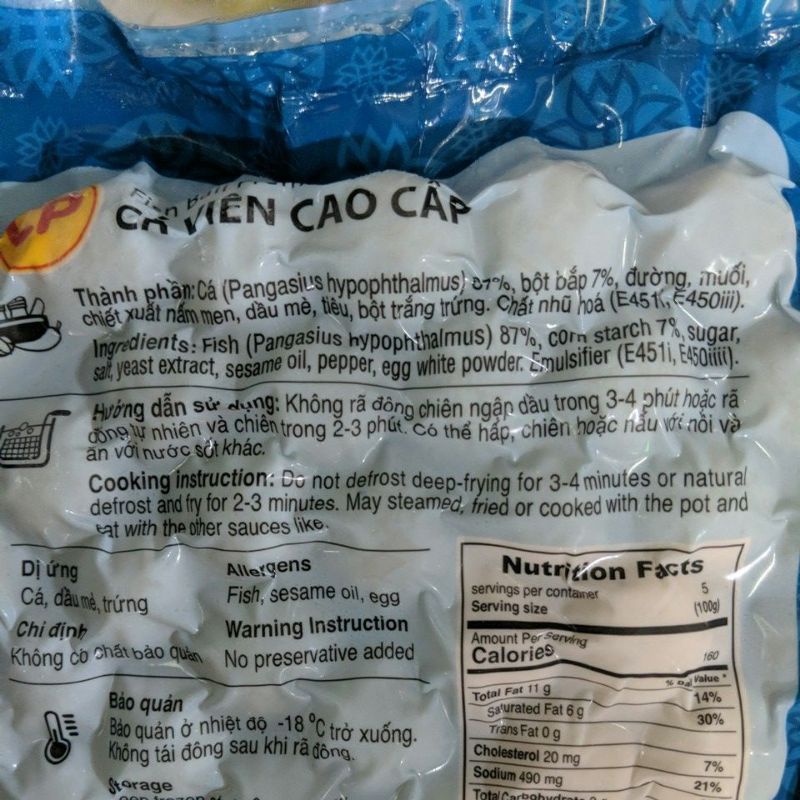 Cá viên cao cấp CP 500g( chỉ ship TPHCM)