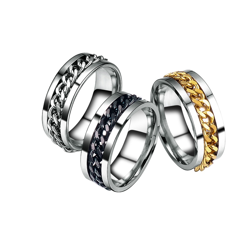 Nhẫn Chain titan bản xoay Khui Bia Titan Xích Cá Cích Tiktok,Nhẫn Khui Nắp Cho Cả Nam Và Nữ  Titan Cho Cả Nam Và Nữ