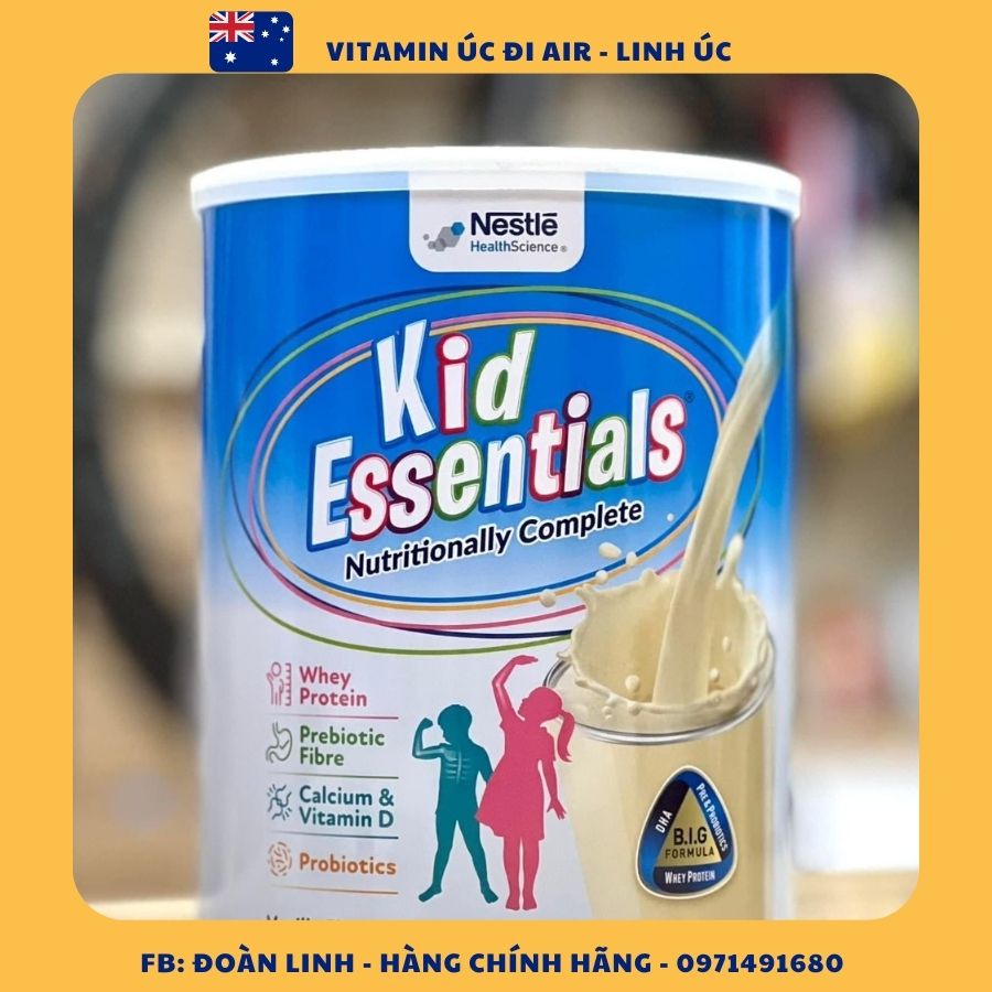Sữa Kid Essentials Úc, Hàng Chuẩn Úc, Sữa Nestle Kid Essentials 850g