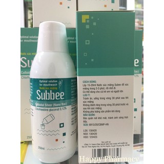Nước Súc Miệng Sát Khuẩn Subbee Chai 250ml
