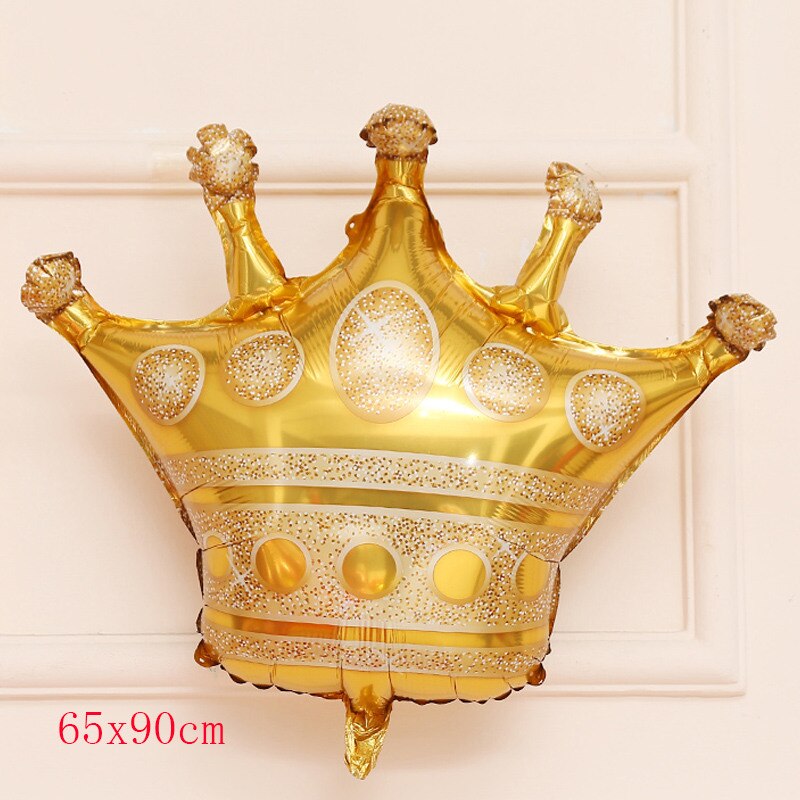Bong bóng hình vương miện cỡ lớn trang trí tiệc sinh nhật cho trẻ em