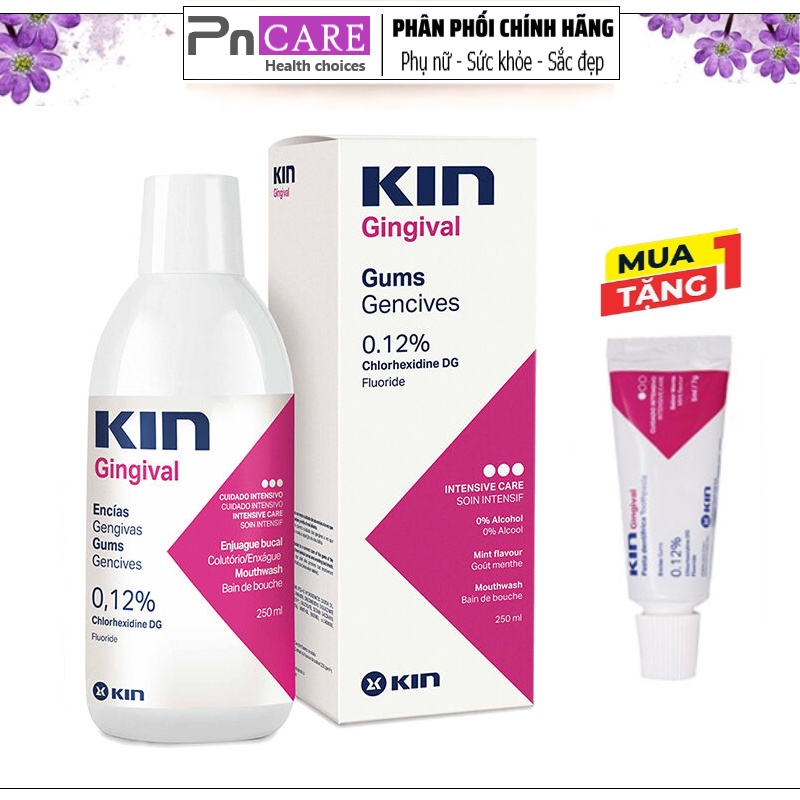 Nước Súc Miệng KIN Gingival ® 250ml - Viêm Nướu, Sát khuẩn miệng họng