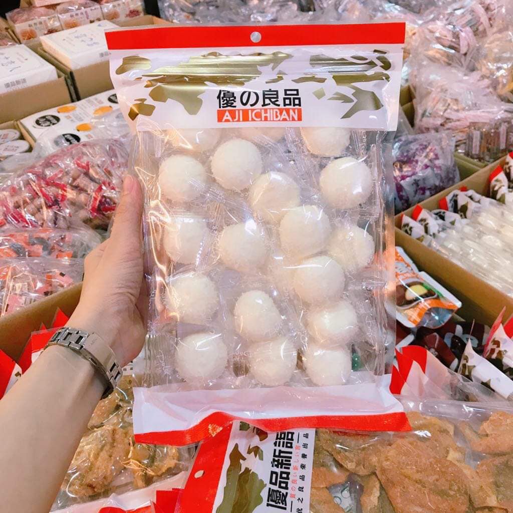 [FREESHIP] GÓI BÁNH BAO SỮA PHỦ VỤN DỪA&amp;BÔNG LAN NƯỚNG AJIICHIBAN 160G M