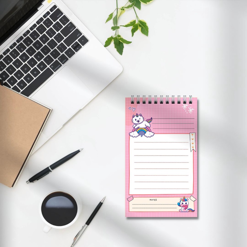 Sổ tay ghi chép từ vựng, lập kế hoạch lịch trình tiện lợi, có thể xé rời size 14.5x10cm pink