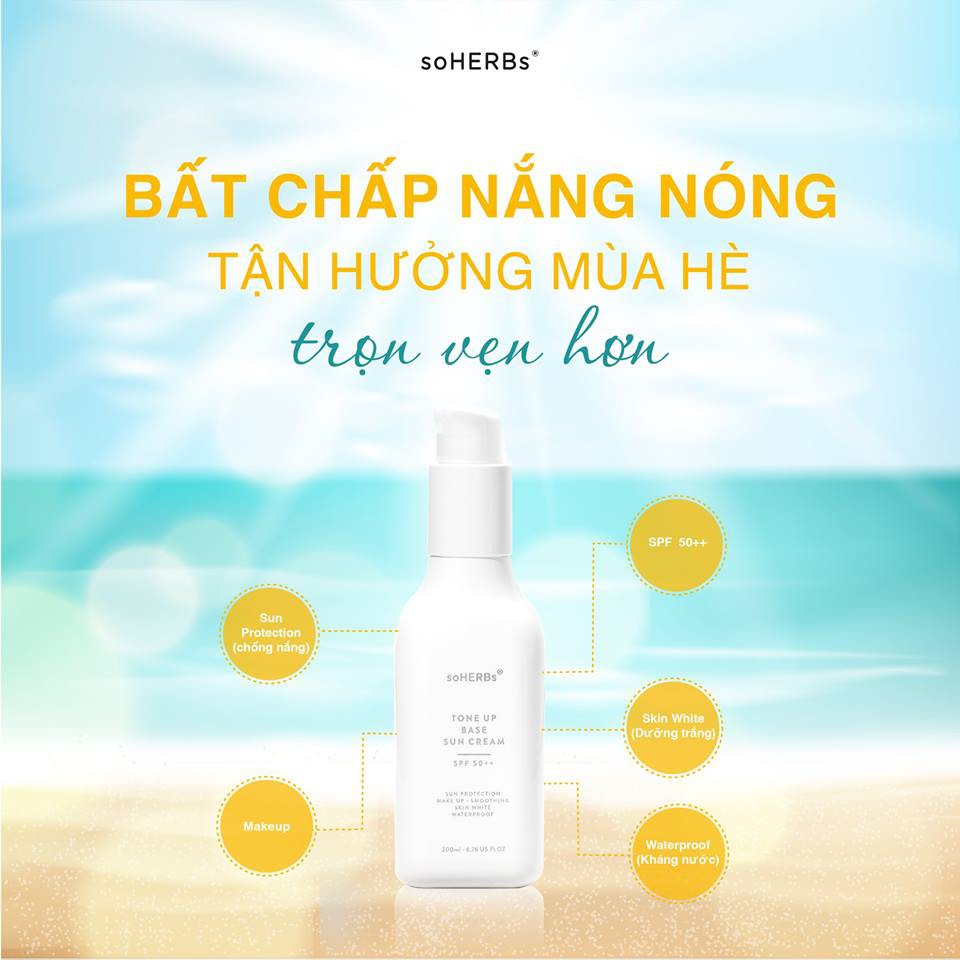 Kem chống nắng & make up da  TONE UP BASE SUN CREAM