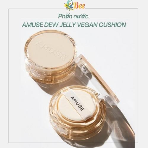 Phấn nước AMUSE DEW JELLY VEGAN CUSHION phấn nước được chứng nhận thuần chay siêu mềm, căng da