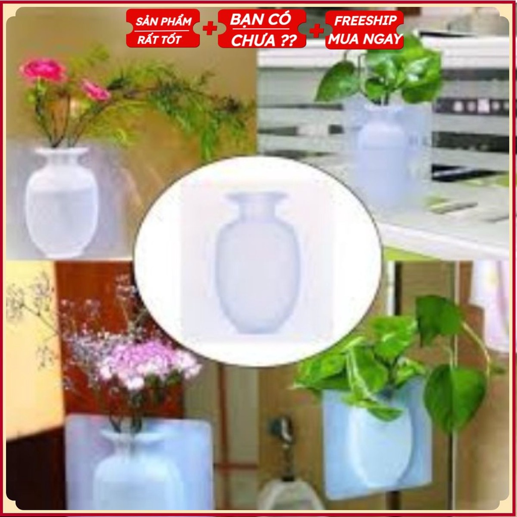 PVN9747 Lọ hoa silicon dán tường T2