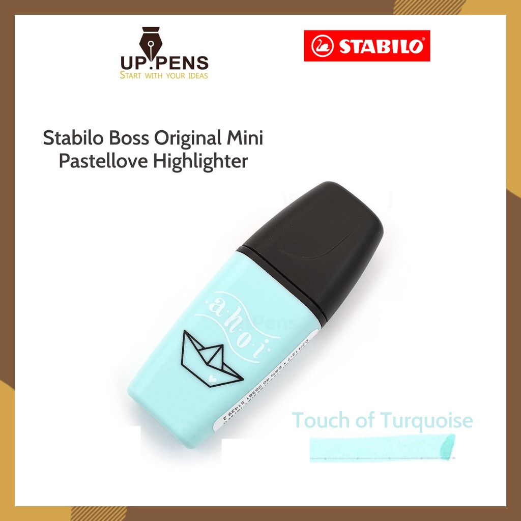 Bút dạ quang Stabilo Boss Original Mini Pastellove Highlighter - Màu xanh dương pastel (Touch of Turquoise)