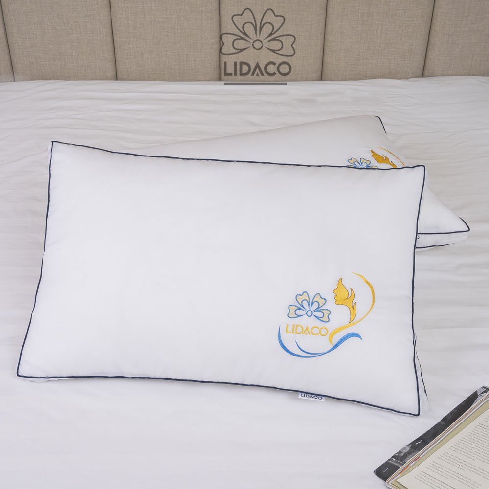Ruột gối nằm lông vũ nhân tạo microfiber LIDACO cao cấp (1 chiếc)
