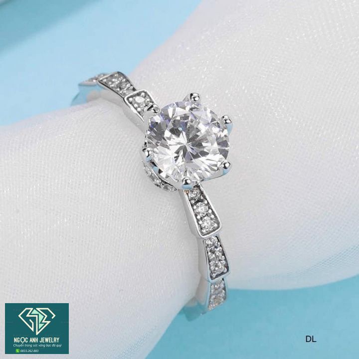 Nhẫn bạc nữ, thiết kế đốt trúc, kiểu dáng mới độc đáo -Bạc Ngọc Anh