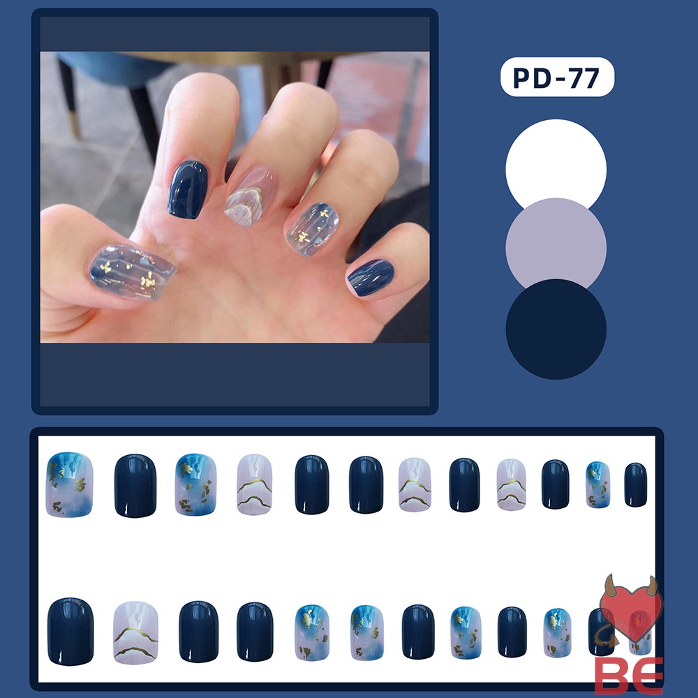 YADORNOS Set 24 móng tay giả YADORNOS che phủ toàn diện có thể tháo rời