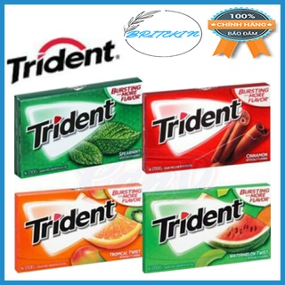 Kẹo Gum Không Đường Trident - Vỉ 12 Tép