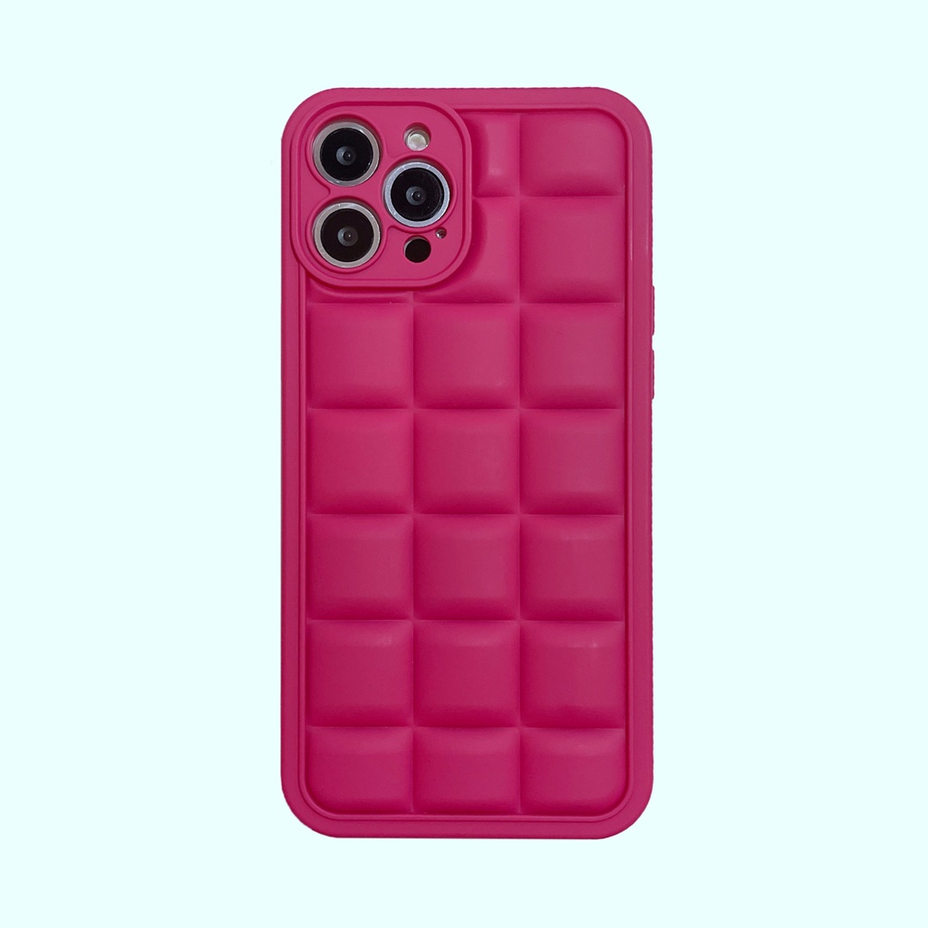 Ốp Điện Thoại tpu Vuông Họa Tiết Hoa Hồng 3d Cho iphone 15 14 14pro 14promax 14 plus 13 pro max 12 pro max 11 pro max xs max xr x