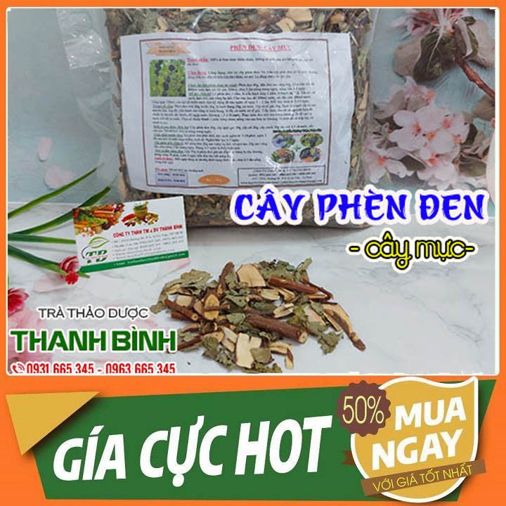 Cây Phèn Đen 500g [Cây Mực] - Thảo Dược Sấy Khô Loại 1