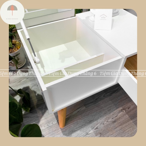 Bàn trang điểm màu trắng ngồi bệt  MIỄN SHIP bàn phấn mini có gương gỗ MDF cao cấp chịu lực cao