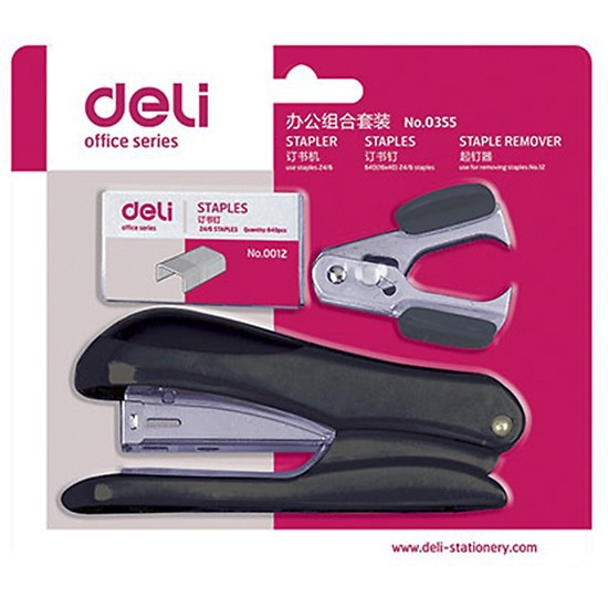 [DELI] DẬP GHIM + NHỔ GHIM + LÕI GHIM DELI 0355