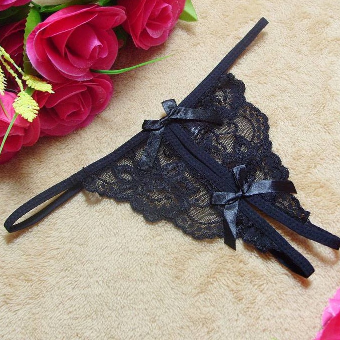 Bộ 3 Quần Lót Lọt Khe Hở Đáy Trong Suốt Gợi Cảm Cho Nữ Cỡ 40kg-60kg