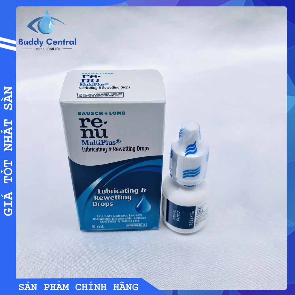 Nước nhỏ mắt Renu 8ml - Renu eye drop - Bausch &amp; Lomb - USA