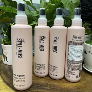 Xịt dưỡng tóc dưỡng ẫm ATS STYLEMUSE SHINY HOLDING FIXER 250ml { New 2024 }