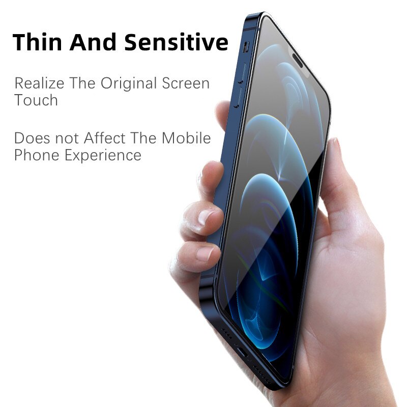 Kính cường lực bảo vệ màn hình 20D cho Iphone 12 Pro Max Mini 11 Pro X Xr Xs Max 7 8 6 6s Plus