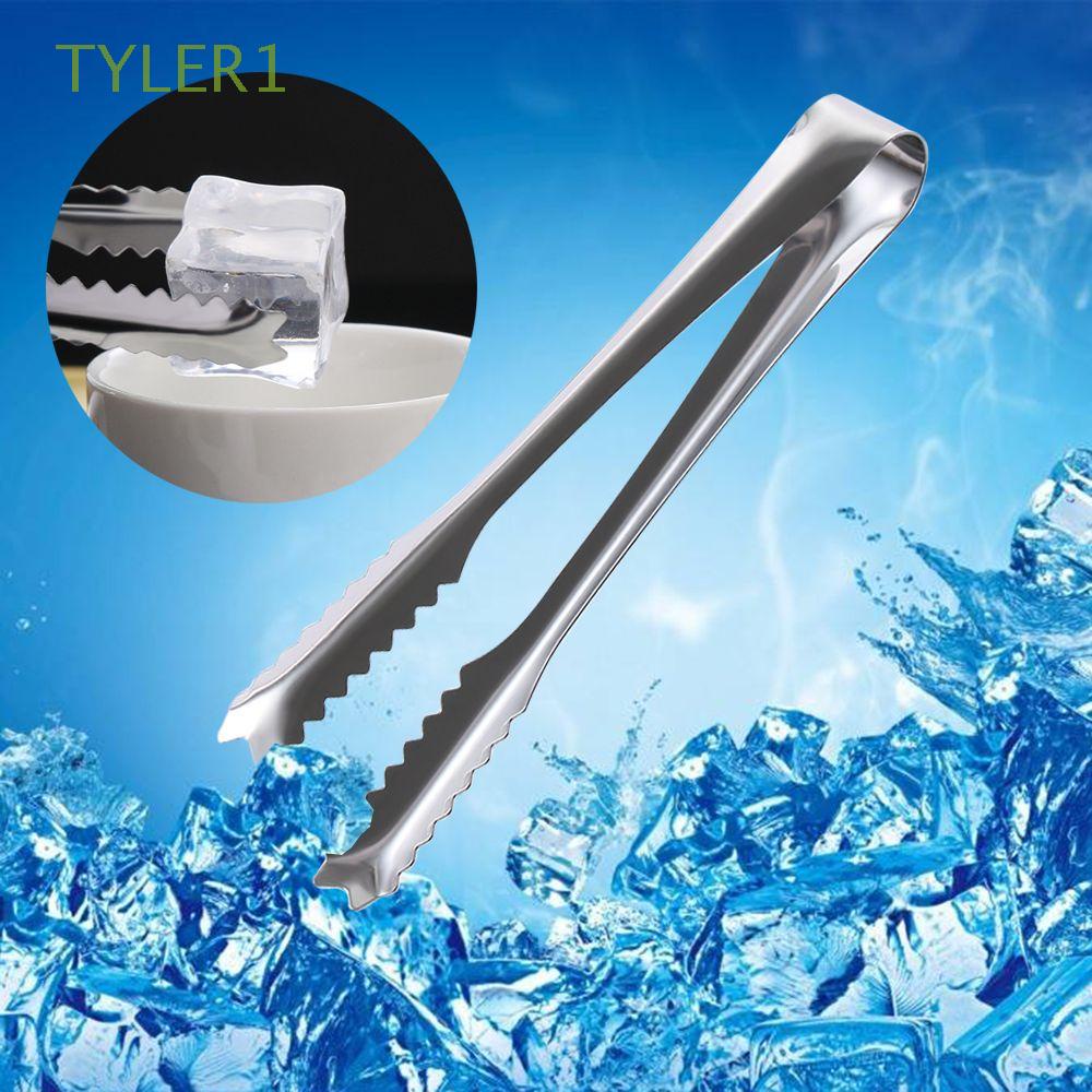1 Kẹp Gắp Đá Viên / Đường Nướng Bbq Mini Bằng Thép Không Gỉ Nhiều Màu Dài 15cm