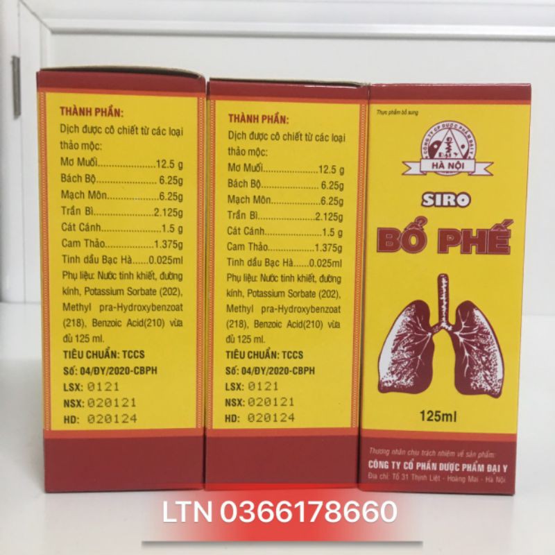 (Chính Hãng) Siro Bổ Phế Đại uy 125ml