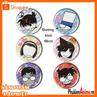 Shop anime hcm - set 6 huy hiệu anime conan