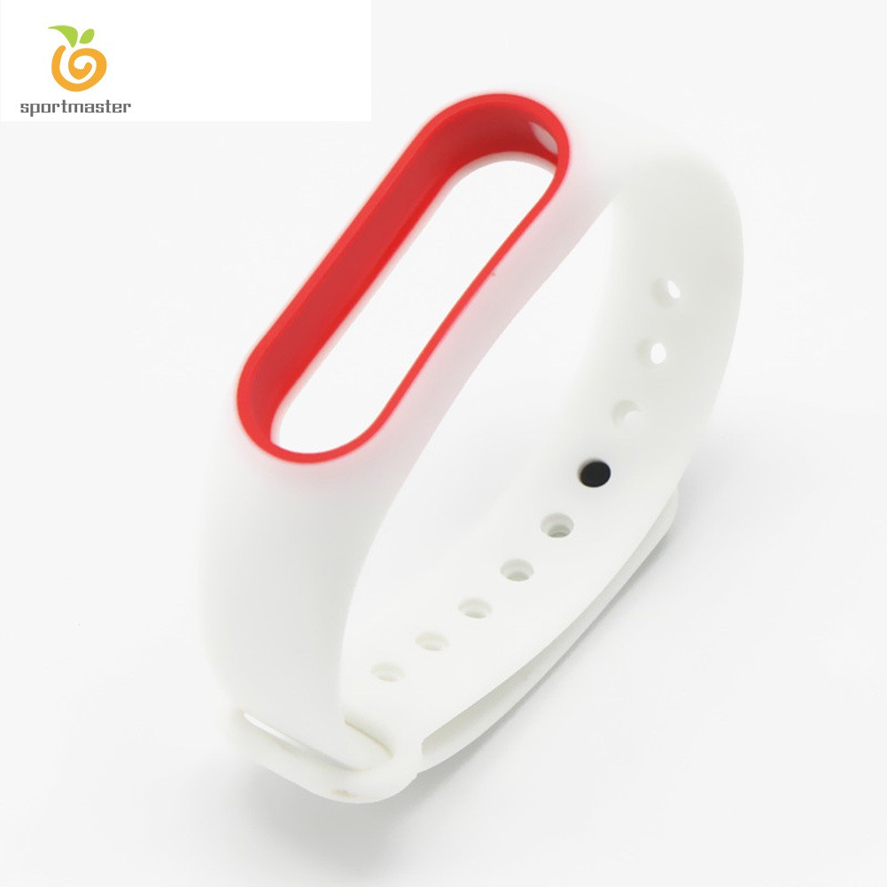 Dây Đeo Thay Thế Chất Liệu Silicon Thiết Kế Nhiều Lỗ Thời Trang Cho Xiaomi Mi Band 2