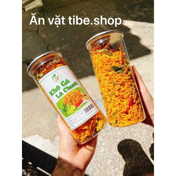 Khô gà lá chanh 300g Tibe.shop, đồ ăn vặt vừa ngon vừa rẻ | BigBuy360 - bigbuy360.vn