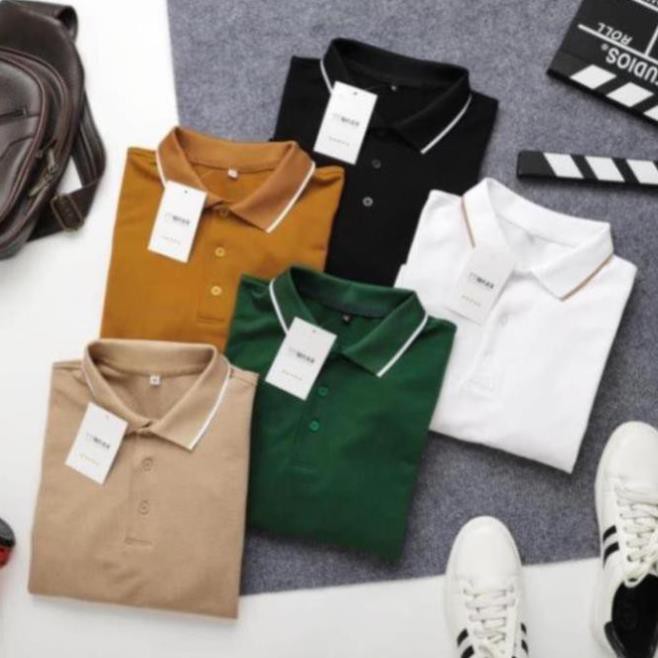 Áo Thun Nam Có Cổ Vải Cá Sấu Côtton Cao Cấp.Chất Lượng A799 , mẫu mới 2020  1KT | BigBuy360 - bigbuy360.vn