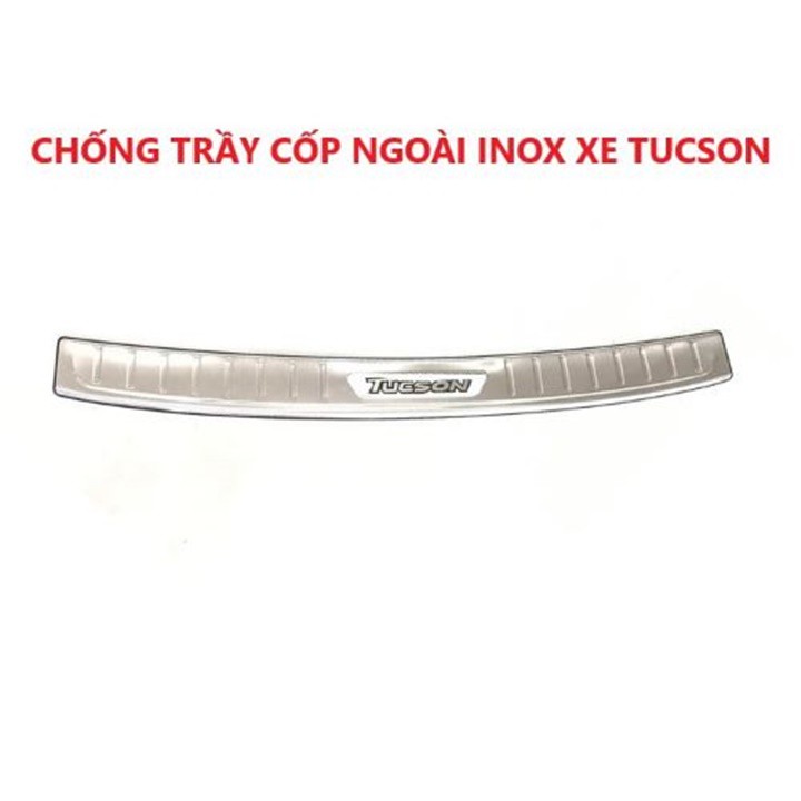 Chống trầy cốp ngoài, nẹp cốp ngoài xe Huyndai Tucson, Soluto, Fortuner