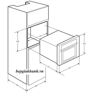 Lò nướng âm Teka HLB 840 70L
