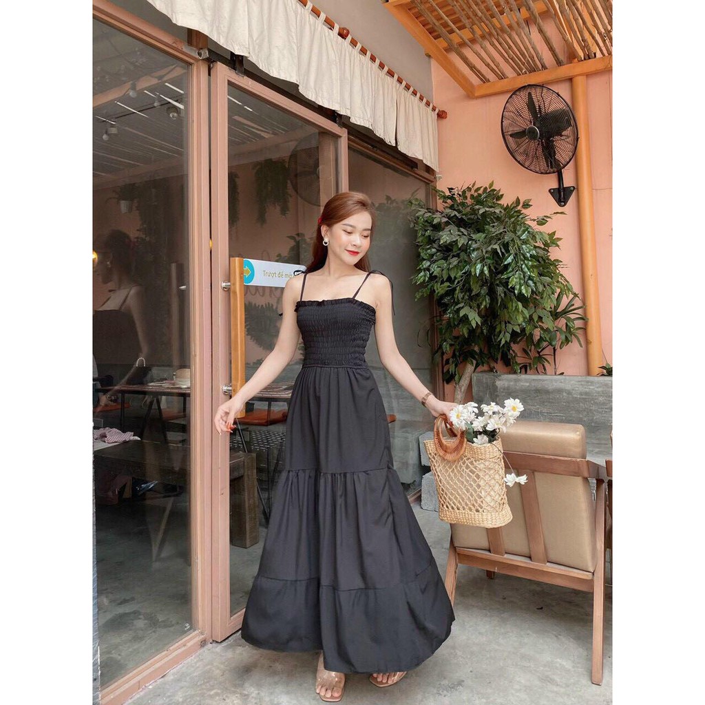 Đầm maxi dây thun ngực | BigBuy360 - bigbuy360.vn