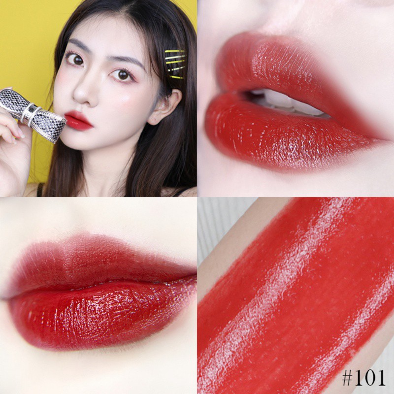 [Hàng mới về] Son lì HOJO chống thấm nước chống dính dễ lên màu thiết kế vỏ đính đá sang trọng