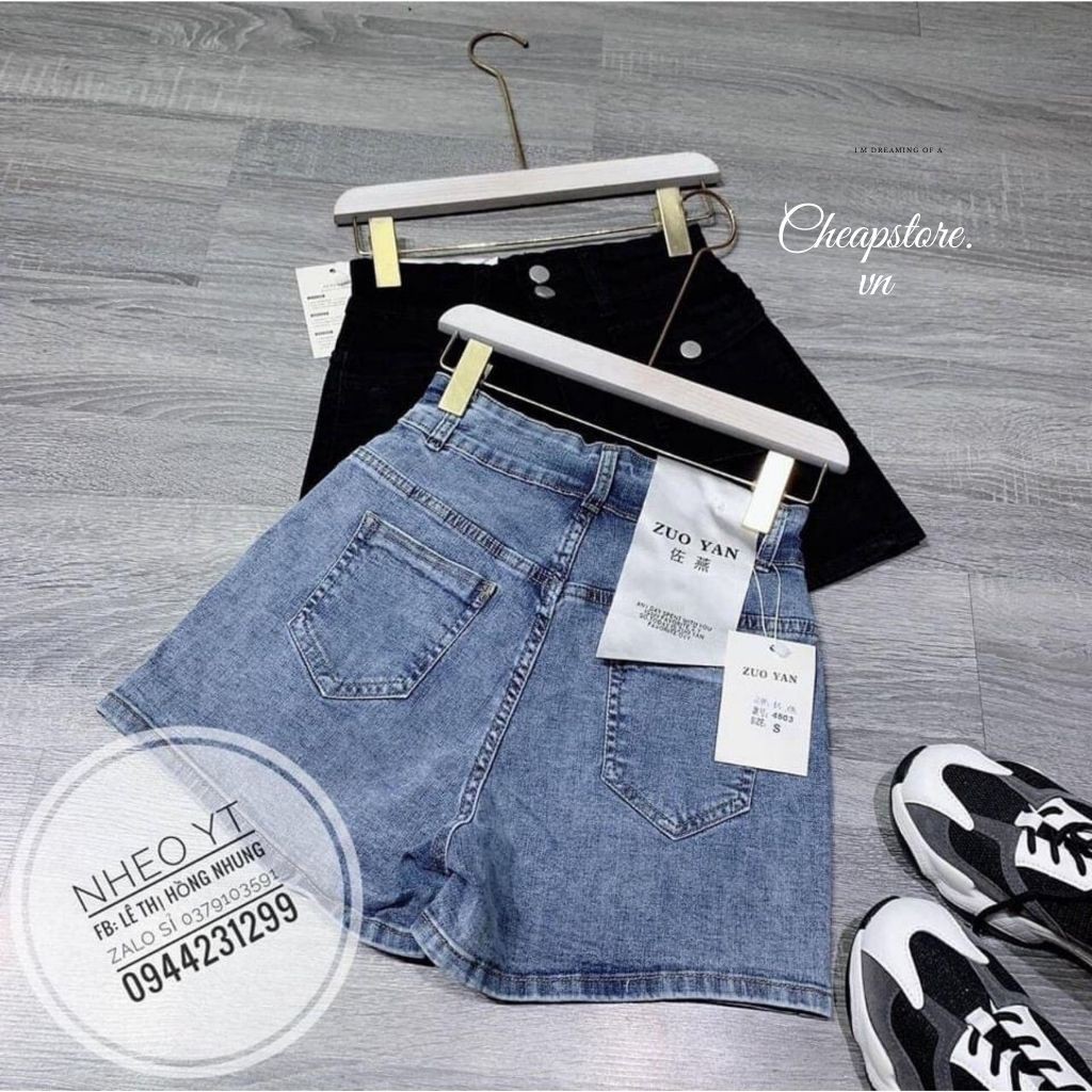 [Có video cận cảnh] Quần sooc bò, quần jean nữ túi hộp co giãn đủ size B003 | BigBuy360 - bigbuy360.vn