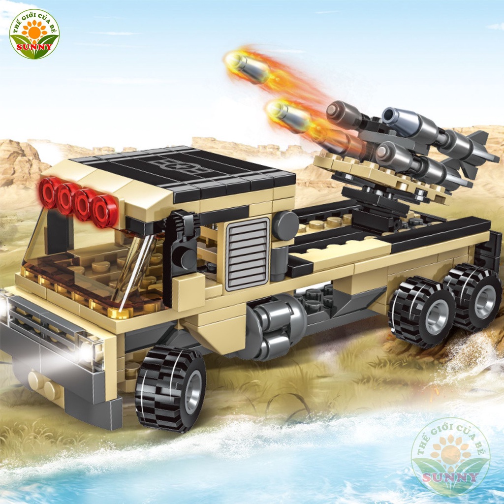 Bộ đồ chơi lắp ghép hình máy bay trực thăng - Bộ đồ chơi em bé thông minh - Sunny