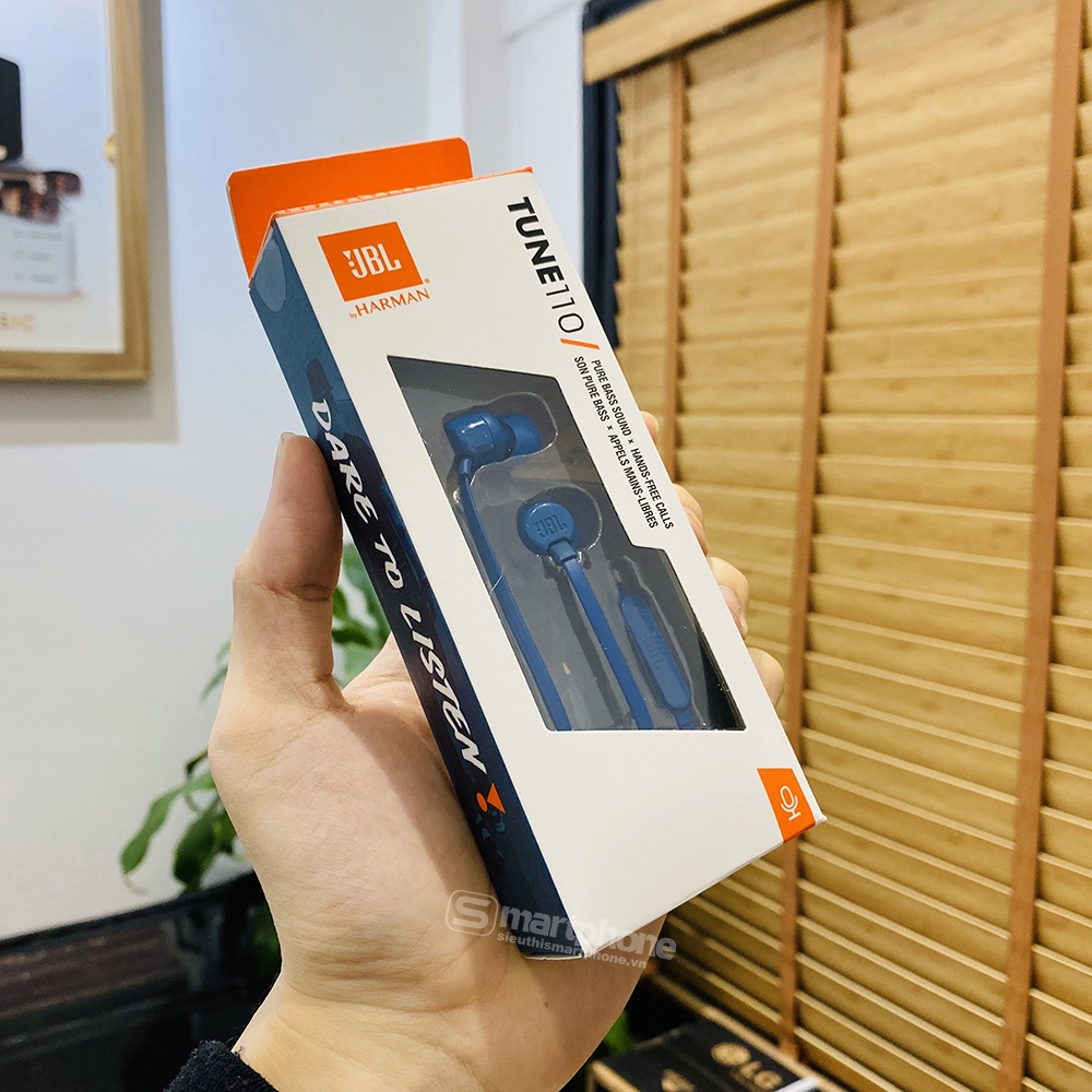 Tai nghe có dây jack 3.5mm chính hãng JBL Fullbox mới 100% bảo hành 12 tháng