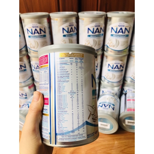 [chuẩn bill] Sữa bột NAN Lactose Free Nga dành cho bé tiêu chảy và bất dung nạp từ sơ sinh, 400g-lifescare