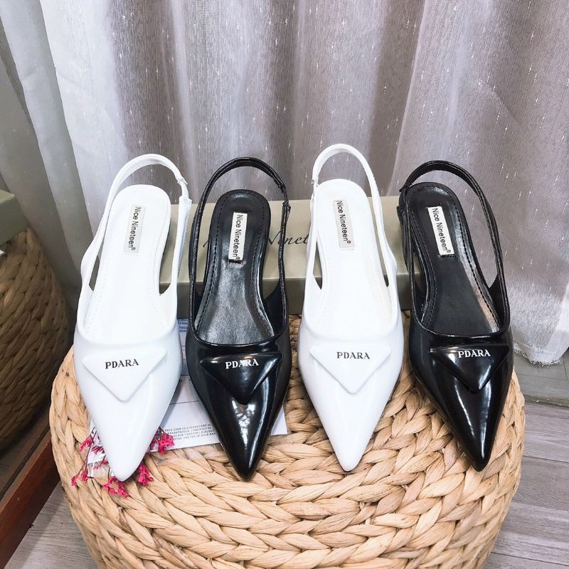 TM(ẢNH THẬT) Sandal Bệt Prada Đế Chống Trơn Da Mềm Êm Fullbox Cao Cấp