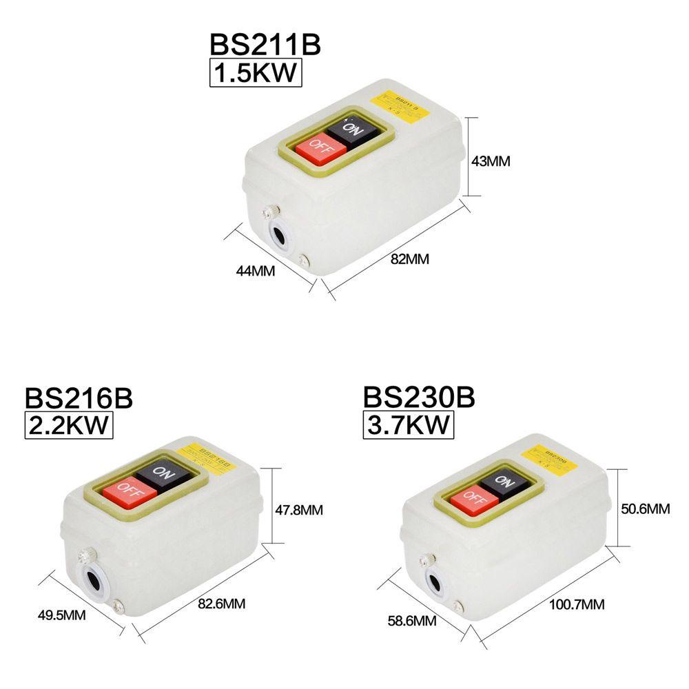 Công Tắc Khởi Động Ba Pha BS-211 / 216 / 230 1.5 / 2.2 / 3.7 / 7.5KW