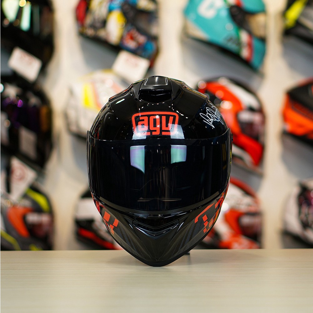 Combo Nón Fullface 2 Kính Yohe 981 Tem Decal Myth Kèm Kính Đen Và Đuôi Gió Pista