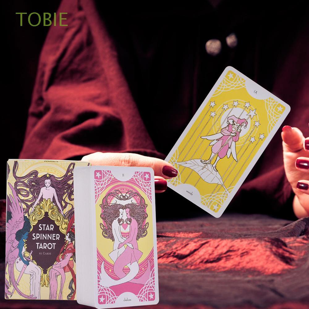 TOBIE Classic Tarot Cards Mysticism Oracle Cards Star Spinner Tarot Board Game Divination Esoteric Home Playing English Version Romantic Tarot Deck
