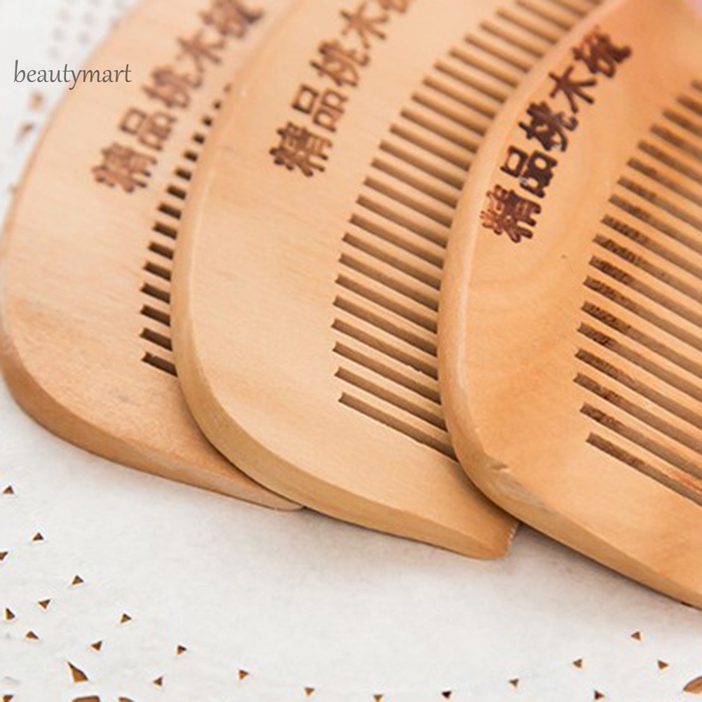 Lược chải râu bằng gỗ đào tự nhiên chống tĩnh điện an toàn cho sức khỏe