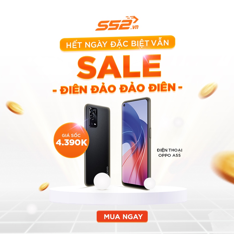 [NHẬP MÃ S52VFREESHIP ĐỂ ĐƯỢC FREESHIP] Điện thoại Oppo A55 xanh thời thượng