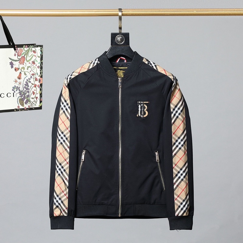 Áo khoác mùa đông dáng bomber thương hiệu thời trang cao cấp Burberry BBR cao cấp
